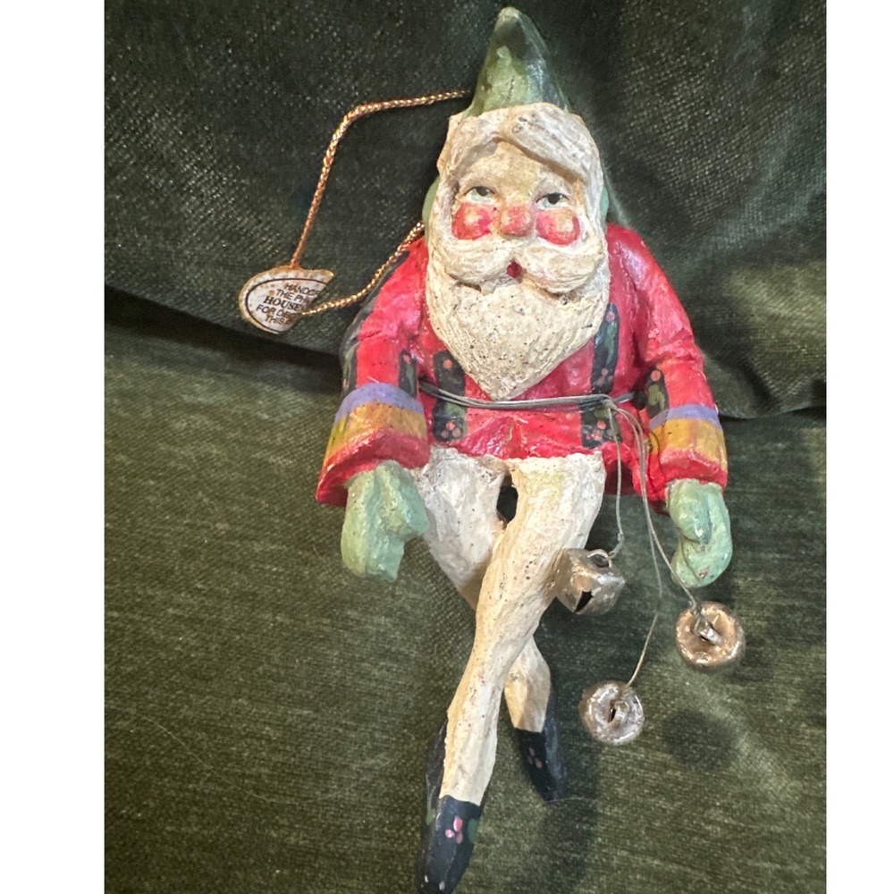 Vintage House of Hatten Denise Calla Santa Elf Ornament With Tag 1989
READ